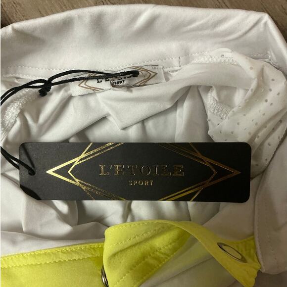 L’Etoile Sport White Stretch Jersey Performance Polo Shirt Women’s Size S - Picture 4 of 6